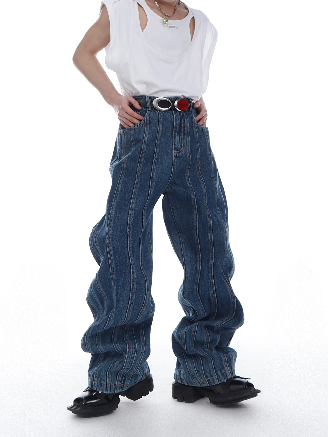 【23s Feb.】Vertical Stripe Jeans
