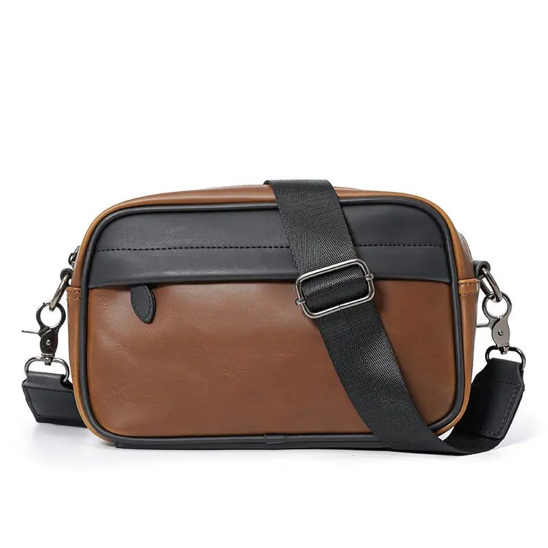 Men's Casual Check Shoulder Bag ArtsKoreanMan