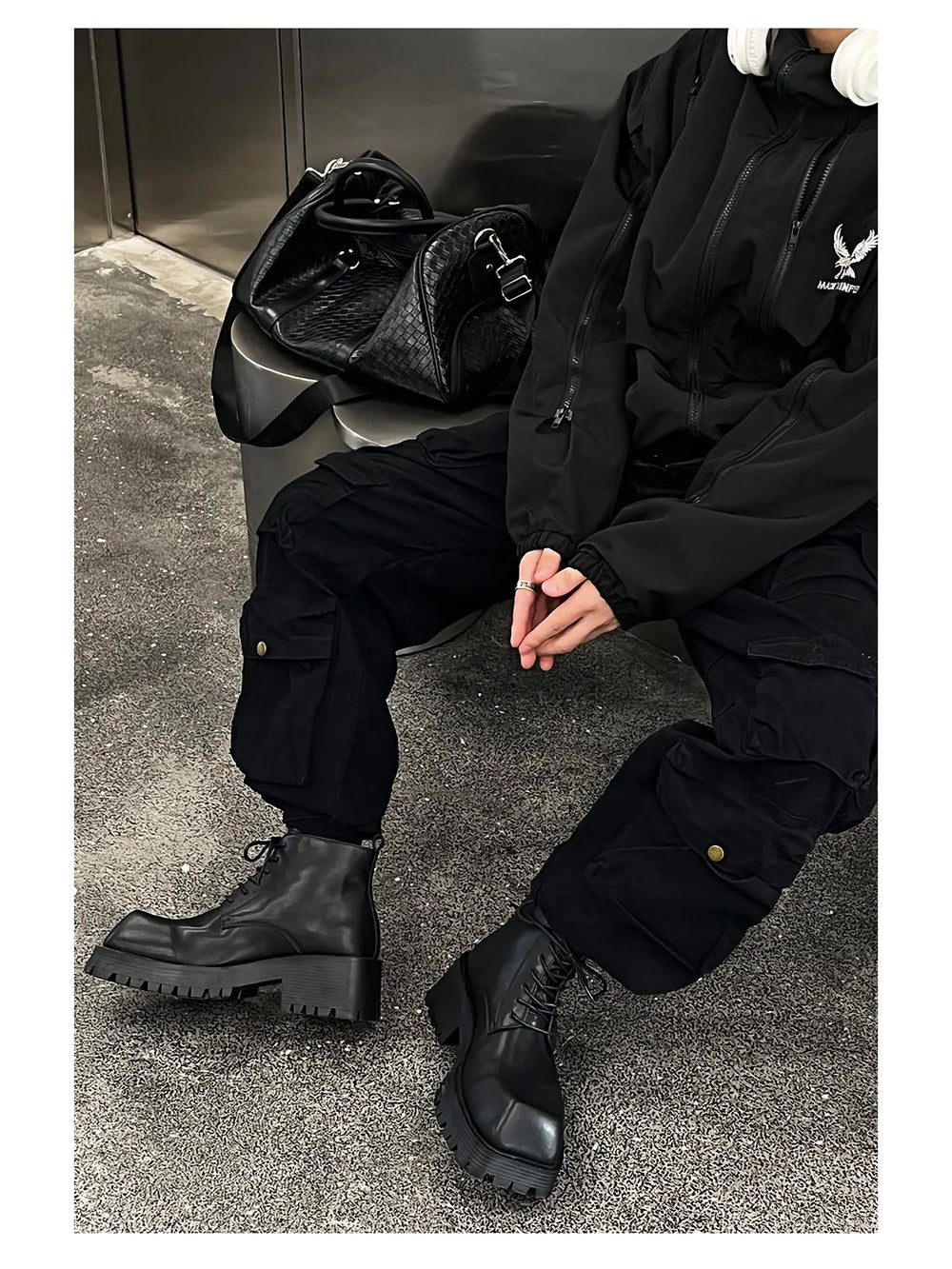 【Hot!】Short Square Toe Leather Shoes ArtsKoreanMan