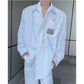 Men's Fashionable Long Sleeve White Shirt