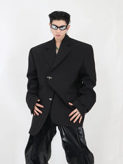 High Shoulder Black Jacket ArtsKoreanMan