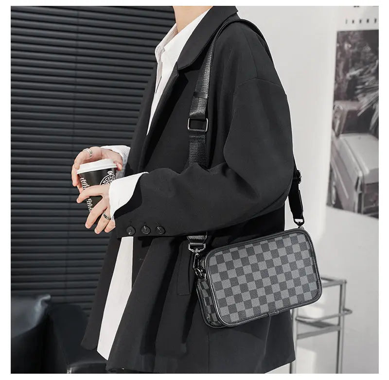 New Style Check Fashion Shoulder Bag ArtsKoreanMan