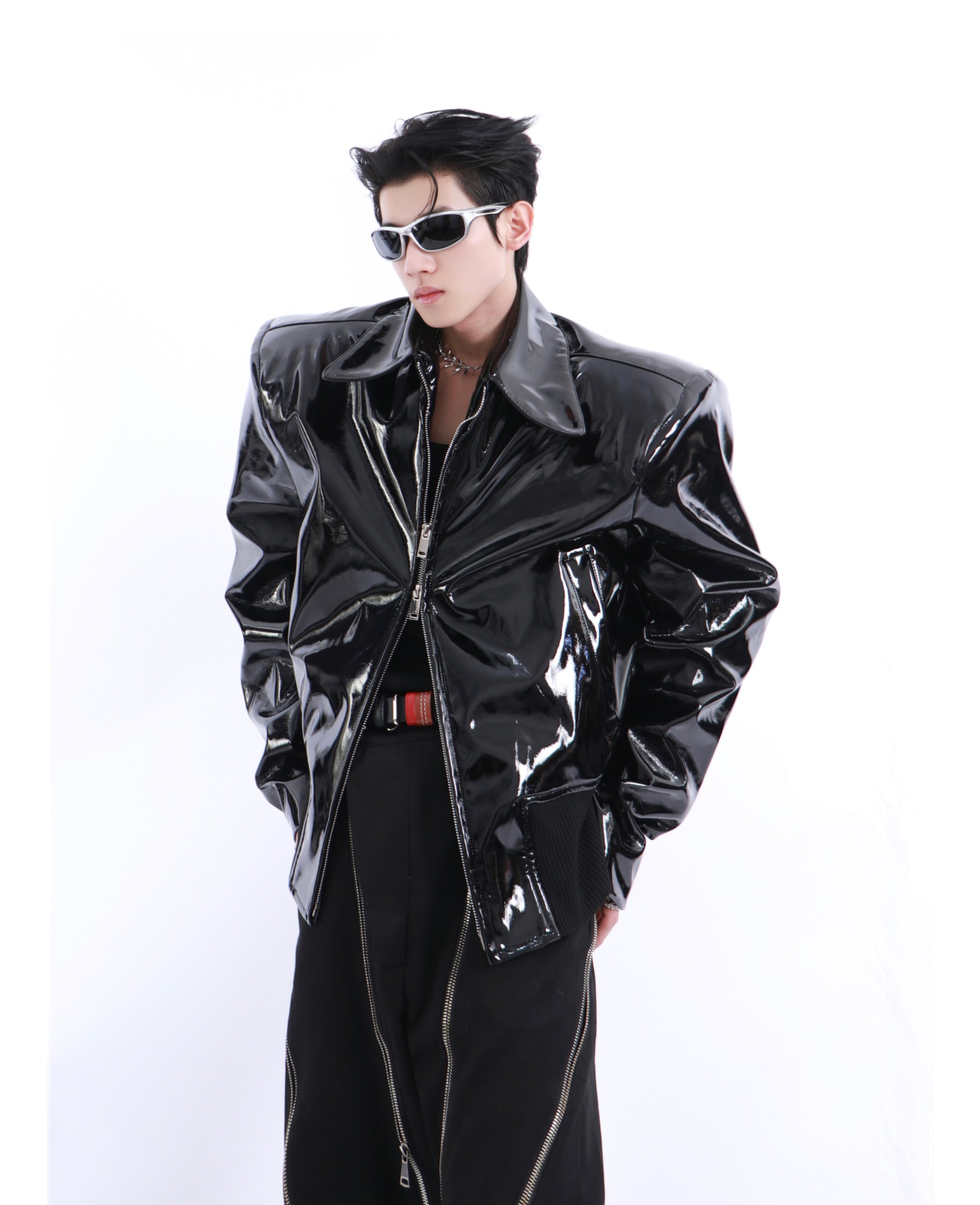 Liquid Style Leather Jacket – ArtsKoreanMan