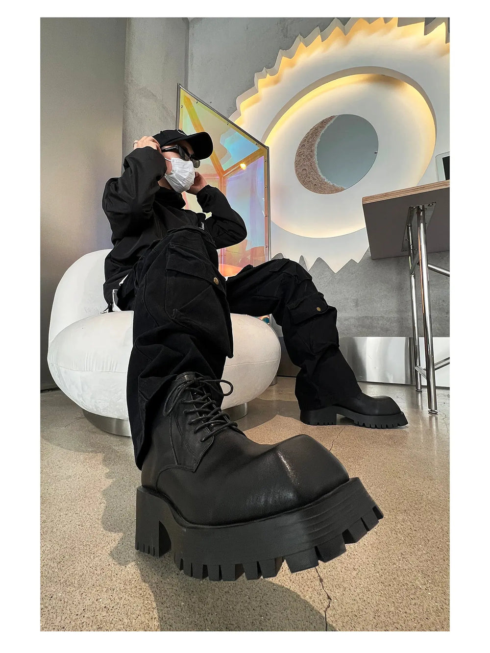 【Hot!】Short Square Toe Leather Shoes ArtsKoreanMan