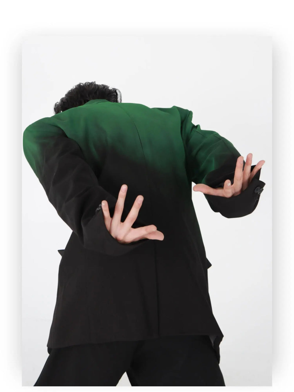 Black-green Gradient Jacket ArtsKoreanMan