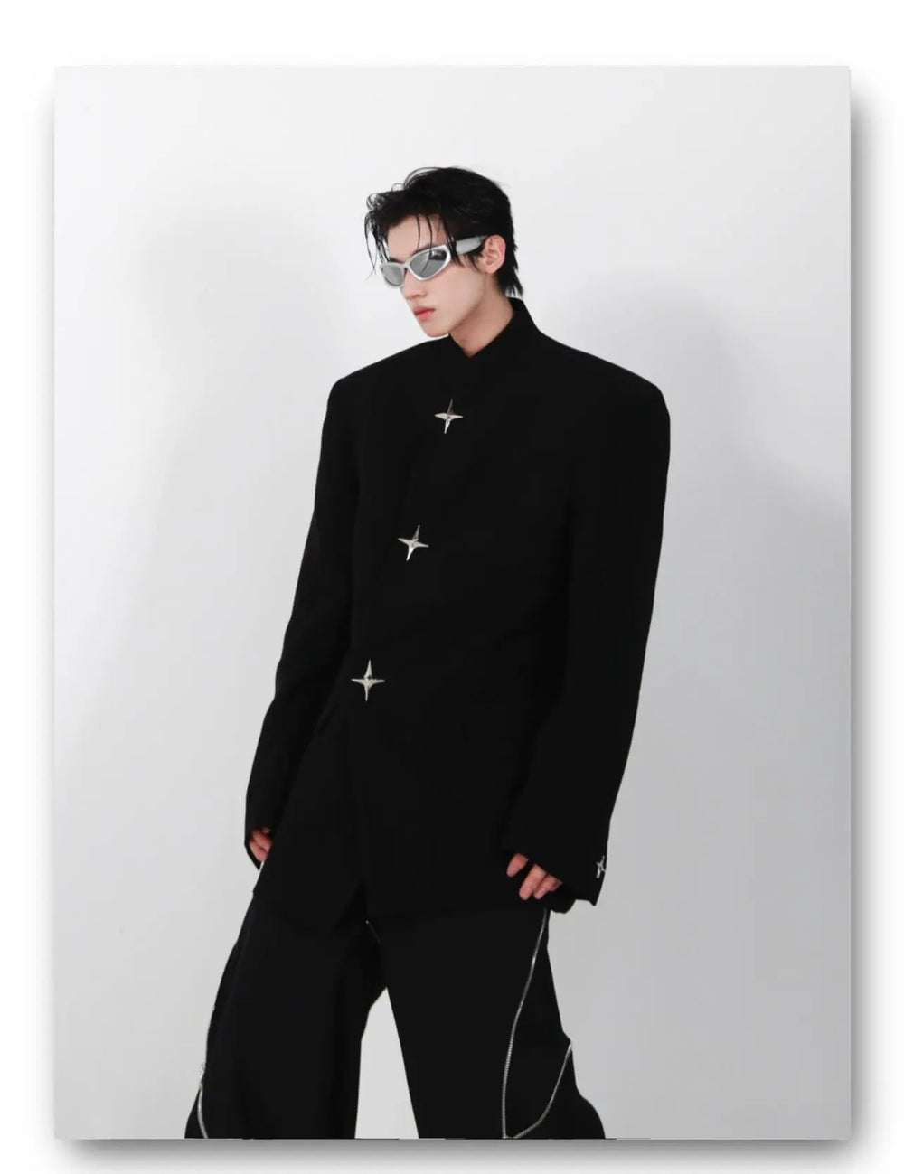 High Shoulder Black Jacket ArtsKoreanMan