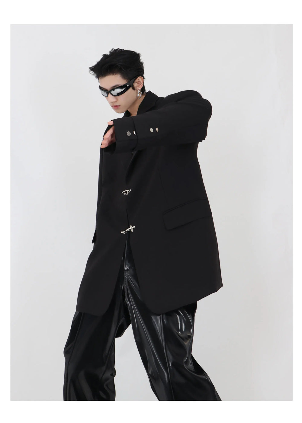 High Shoulder Black Jacket ArtsKoreanMan