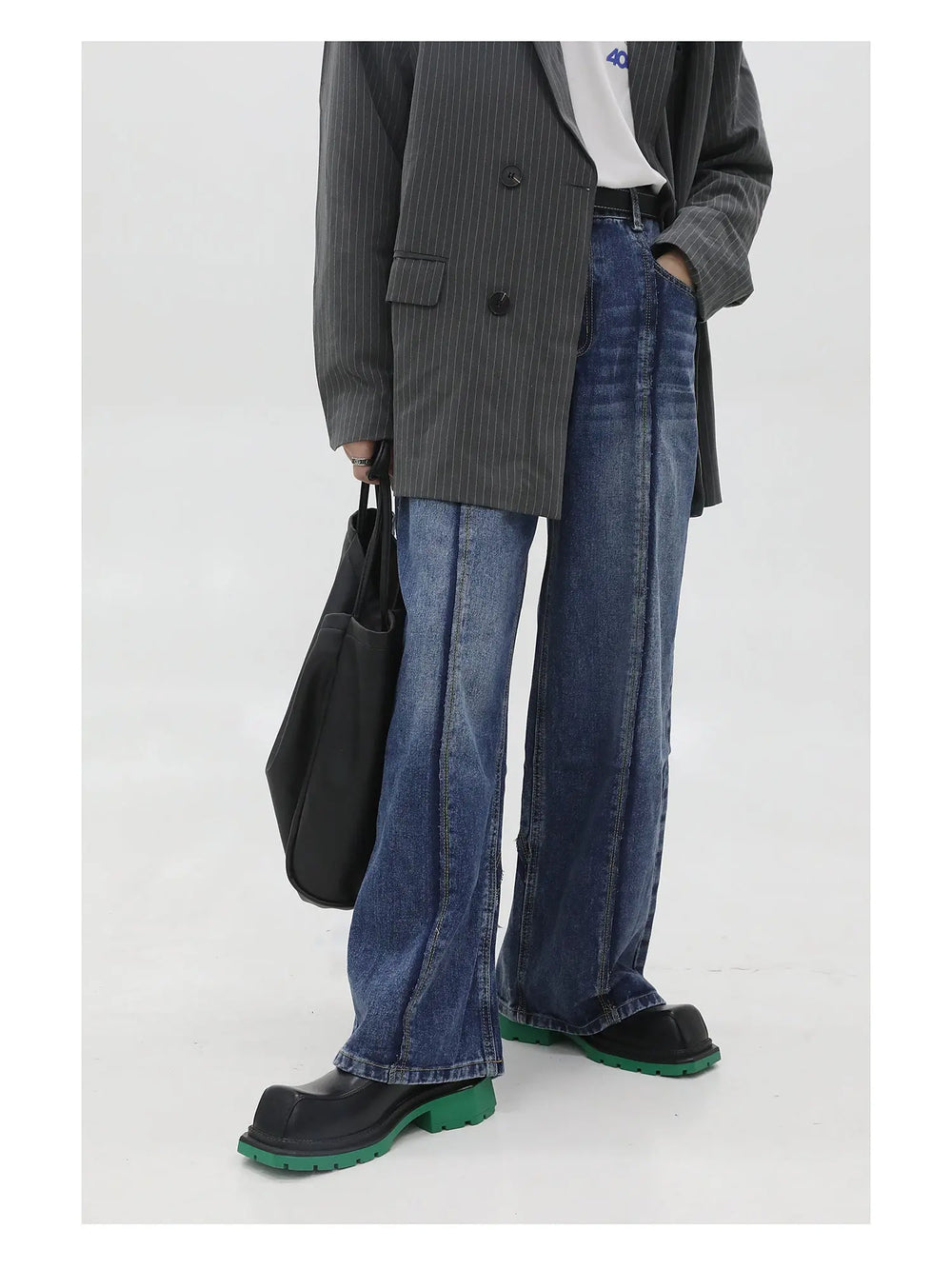 【HOT!】Black Square Toe Leather Shoes ArtsKoreanMan