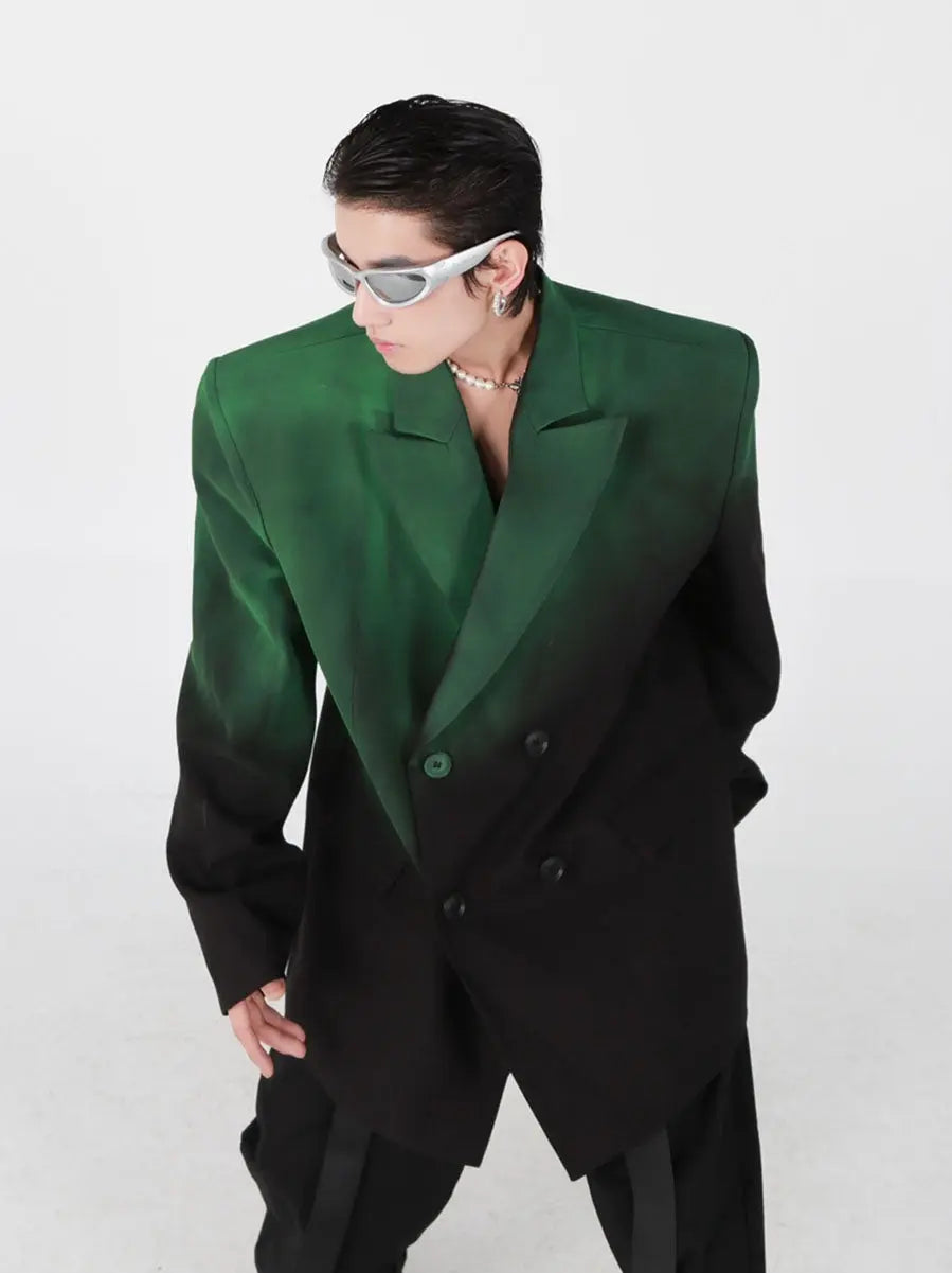 Black-green Gradient Jacket ArtsKoreanMan