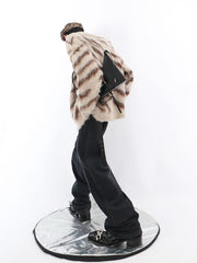 Irregular Contrast Color Crew Neck Sweater ArtsKoreanMan