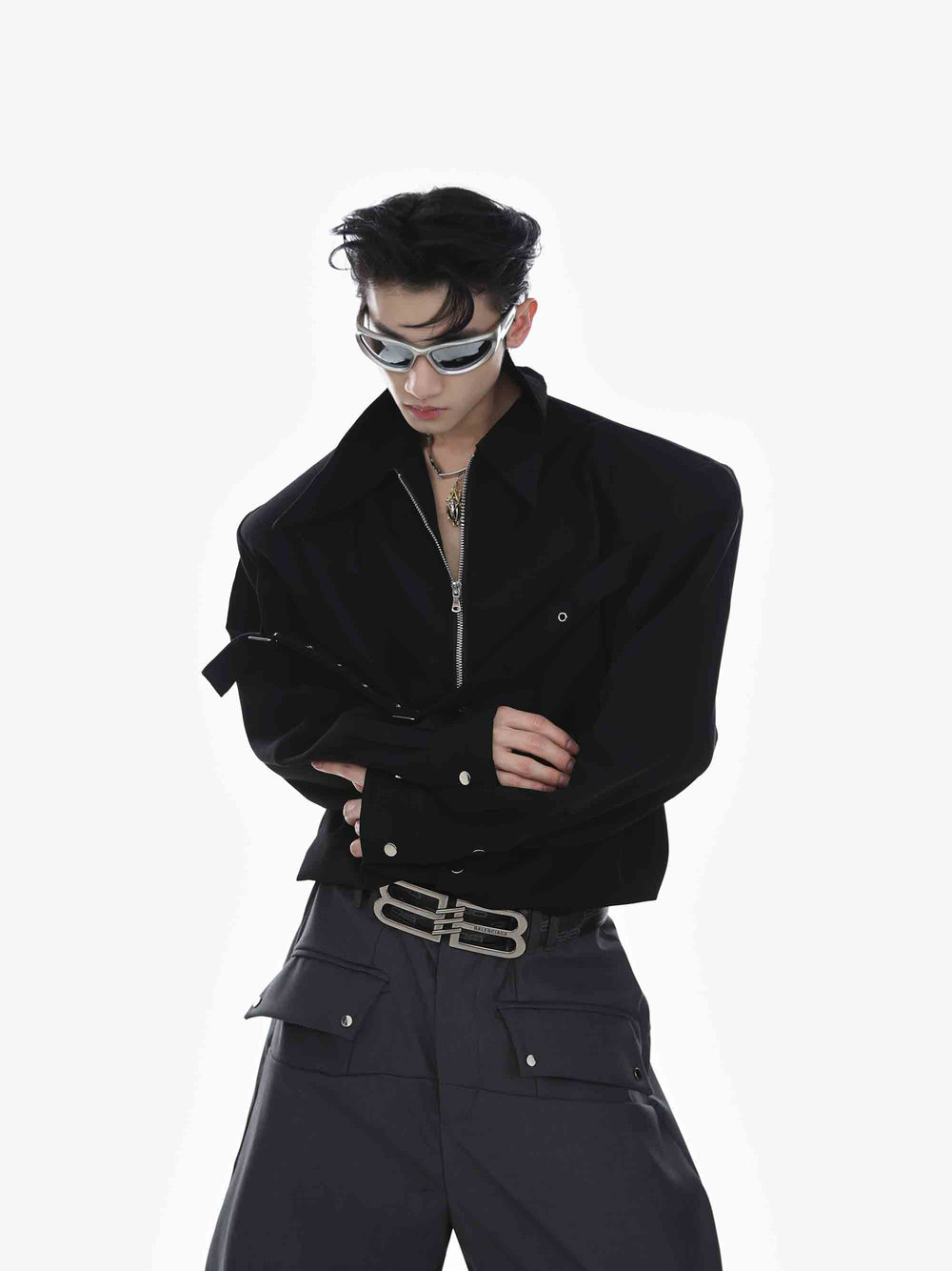 【23s Mar.】Zip Long Sleeve Camisole Shirt ArtsKoreanMan