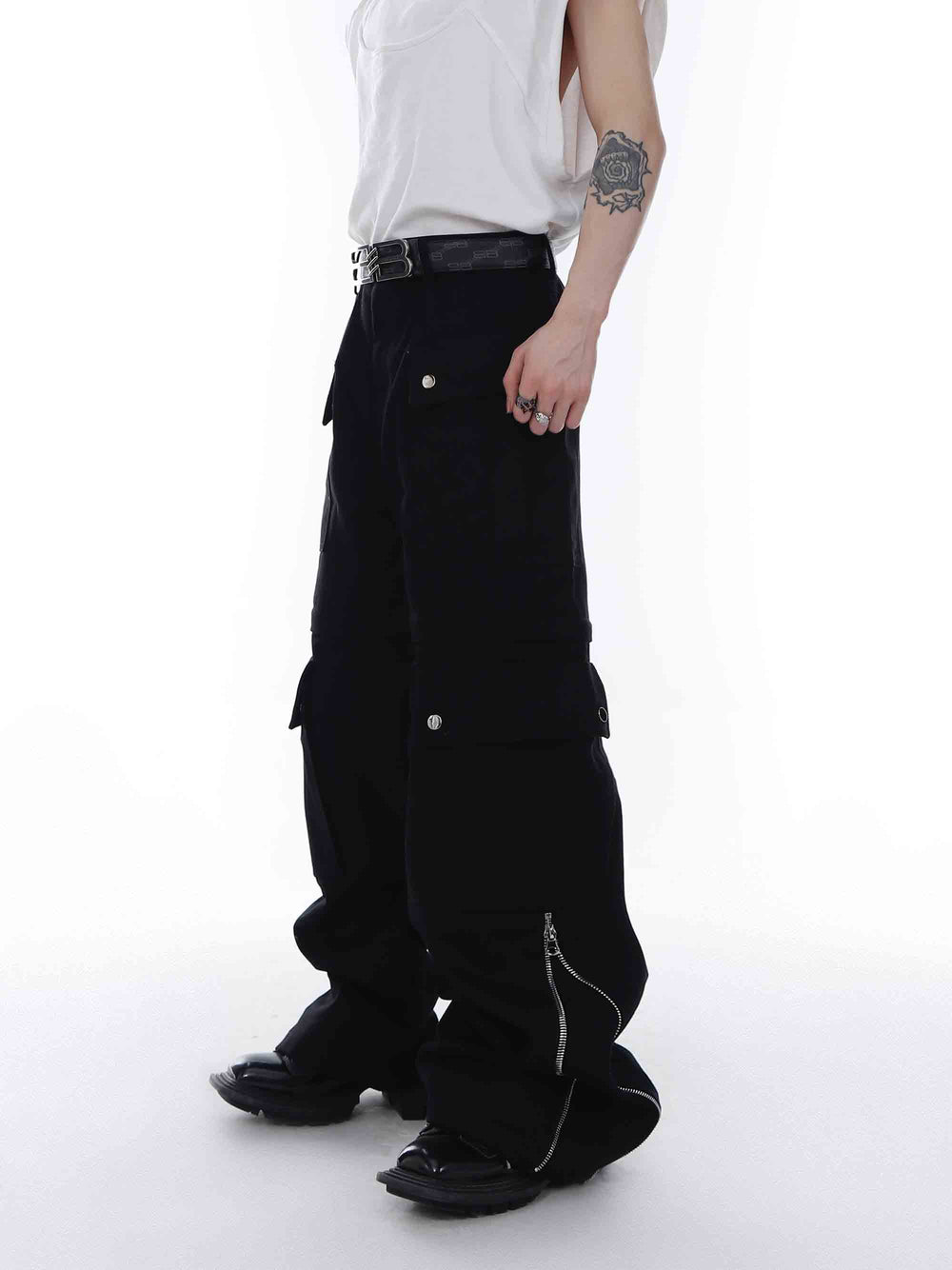 【23s Feb.】Knife Cut Cargo Pants ArtsKoreanMan