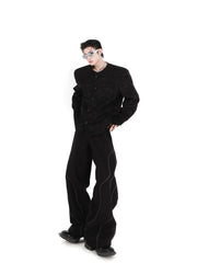 Collarless Suit Jacket ArtsKoreanMan