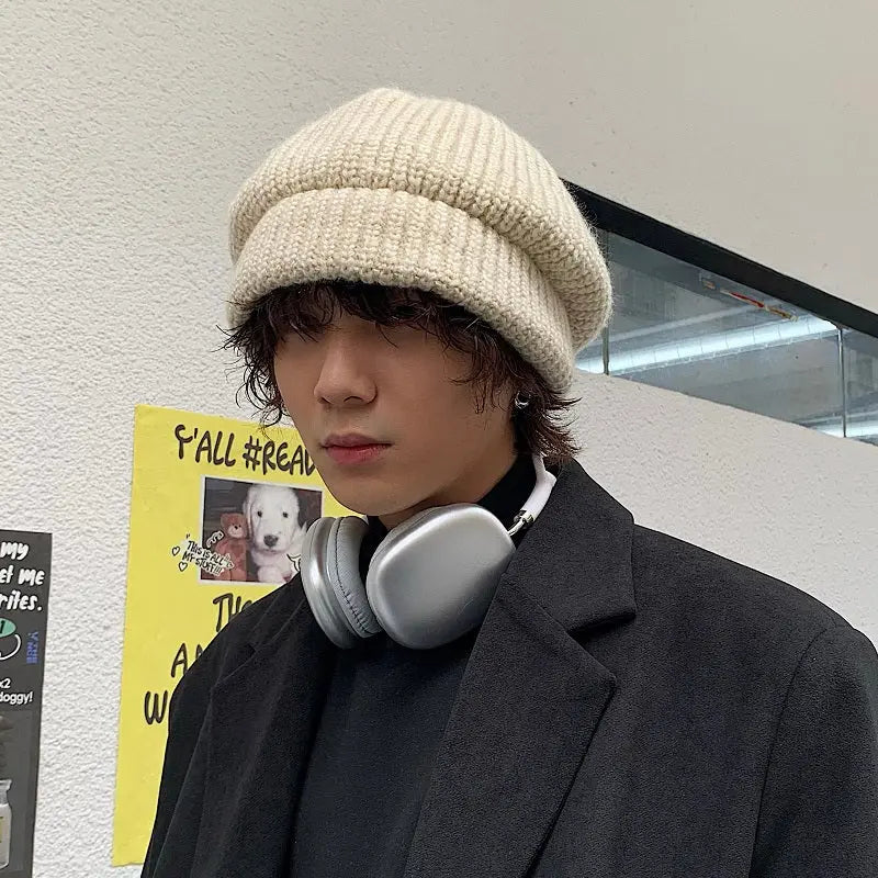 Simple Warm Knitted Hat ArtsKoreanMan