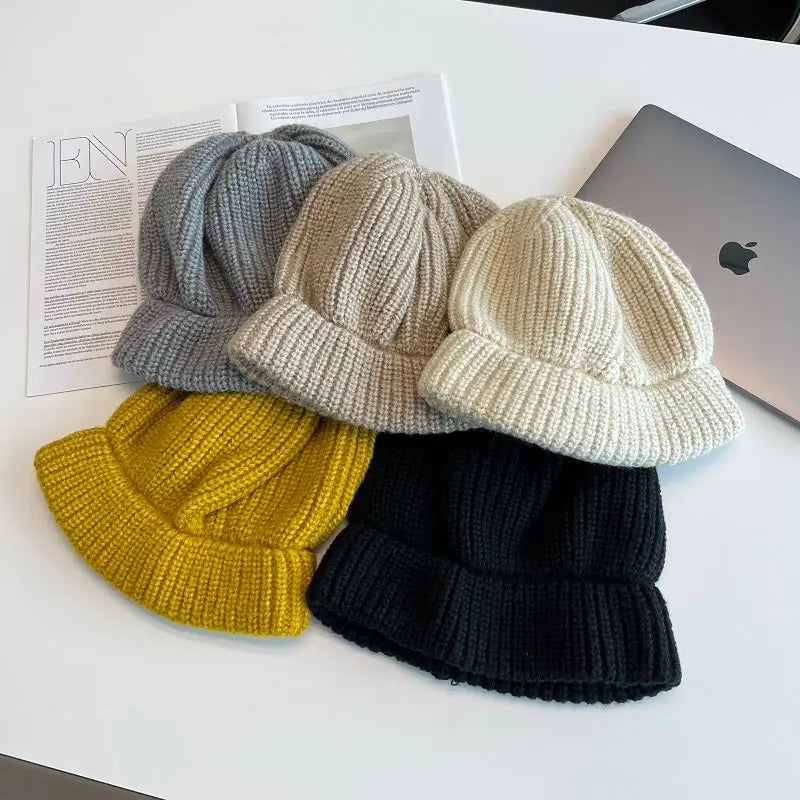 Simple Warm Knitted Hat ArtsKoreanMan