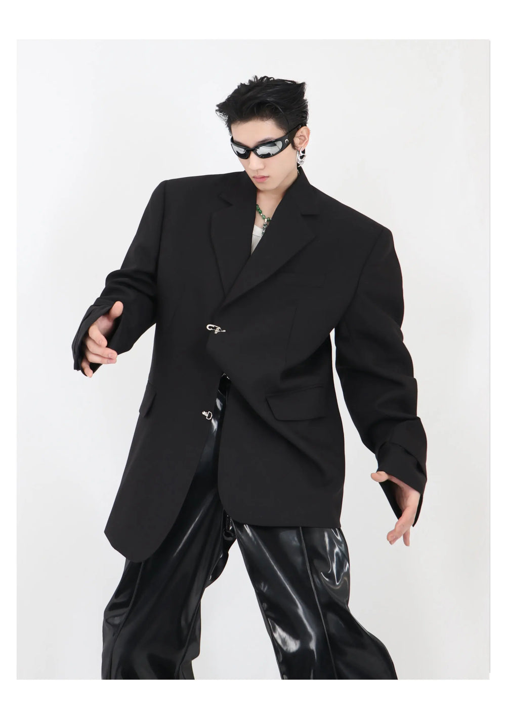 High Shoulder Black Jacket ArtsKoreanMan