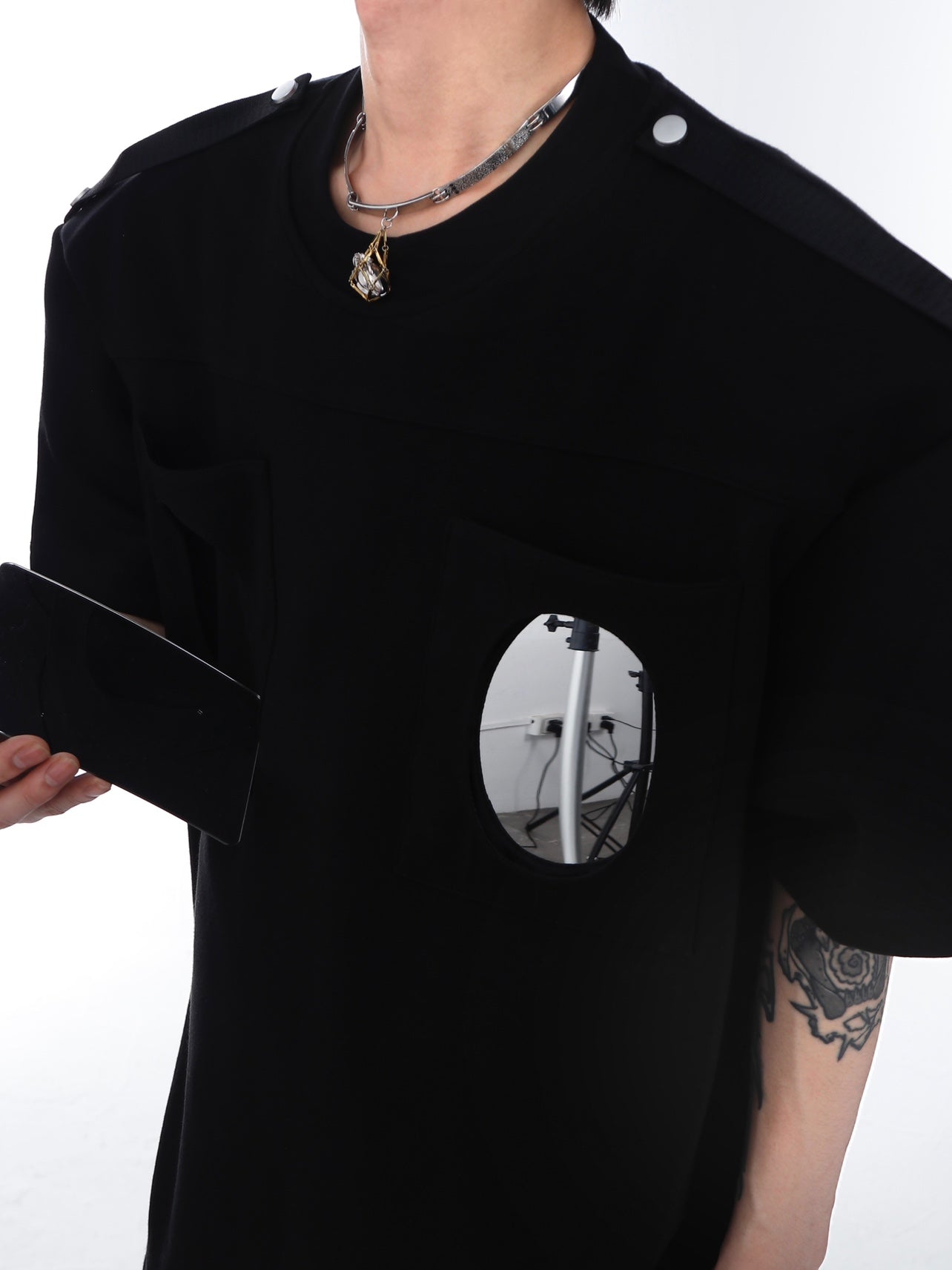 【23s Feb.】Padded Short Sleeve Double Mirror T-Shirt