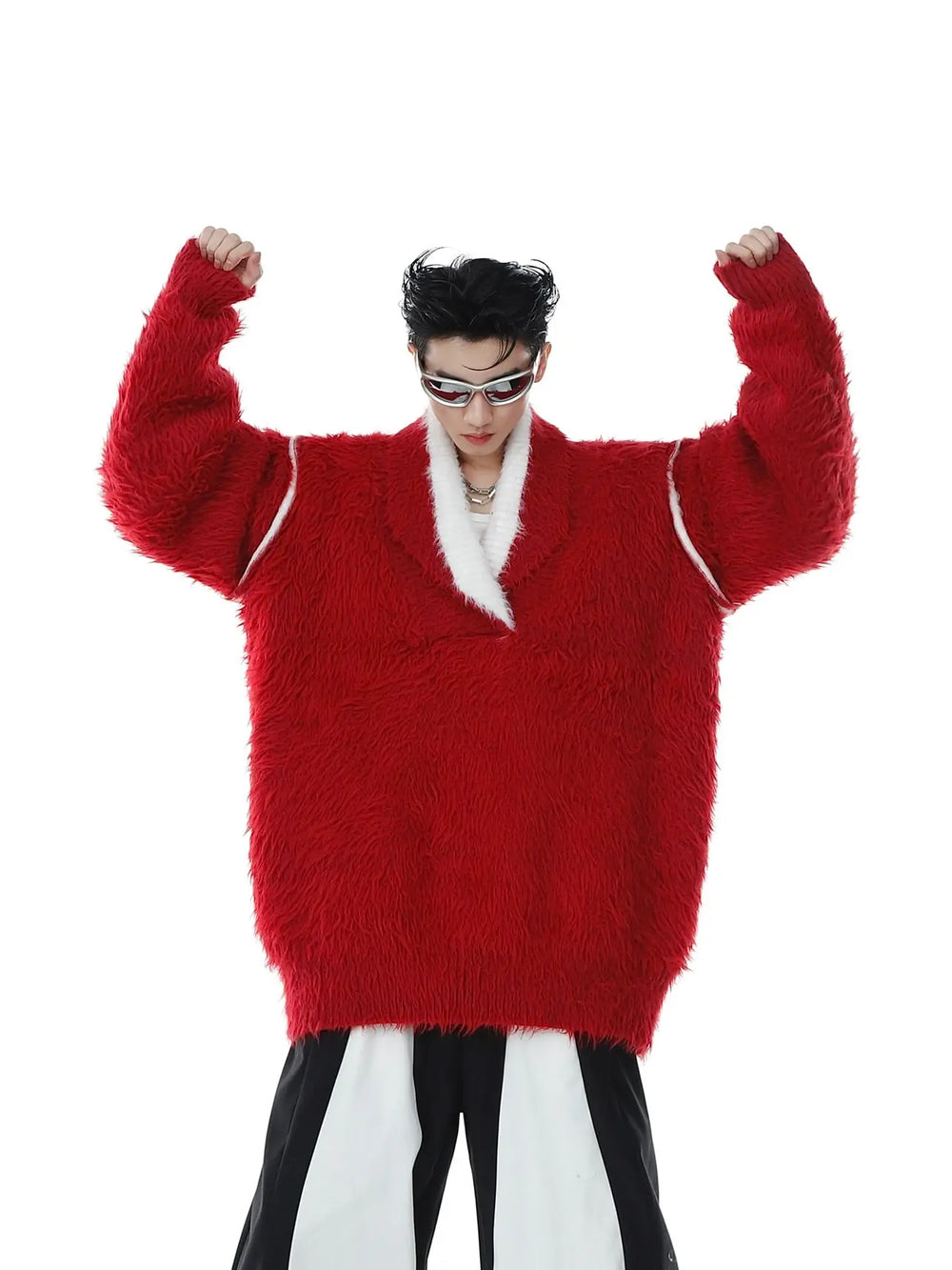 【NEW ARRIVALS】Mink Faux Weighted Knit Sweater ArtsKoreanMan