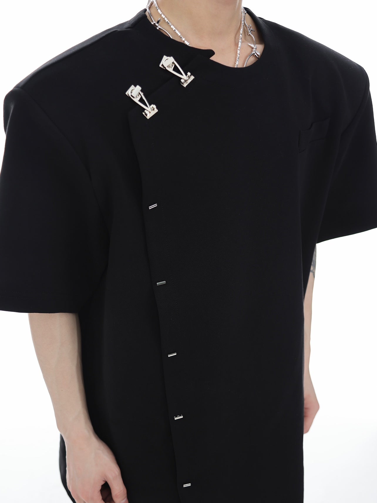 【23s Mar.】Snap Shoulder Pad Short Sleeve Shirt