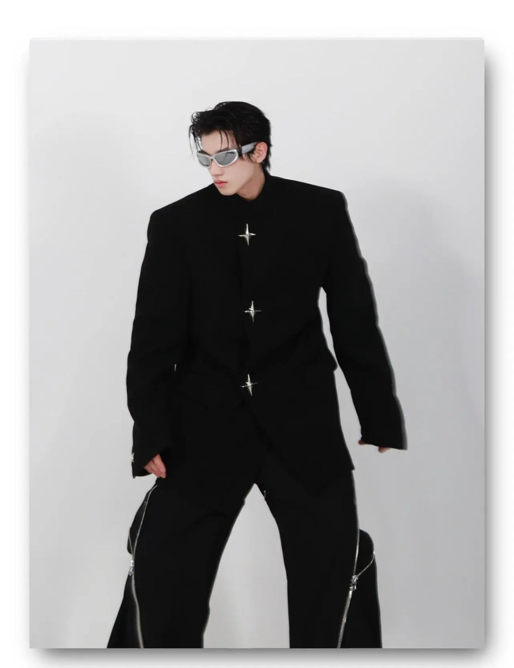 High Shoulder Black Jacket ArtsKoreanMan