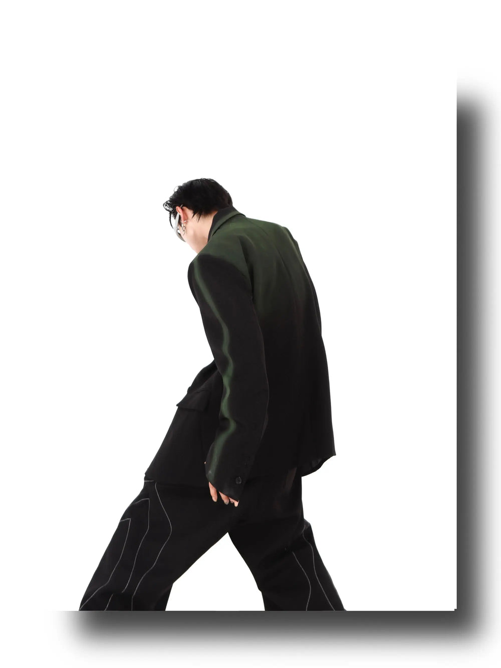 Black and Green Suit ArtsKoreanMan