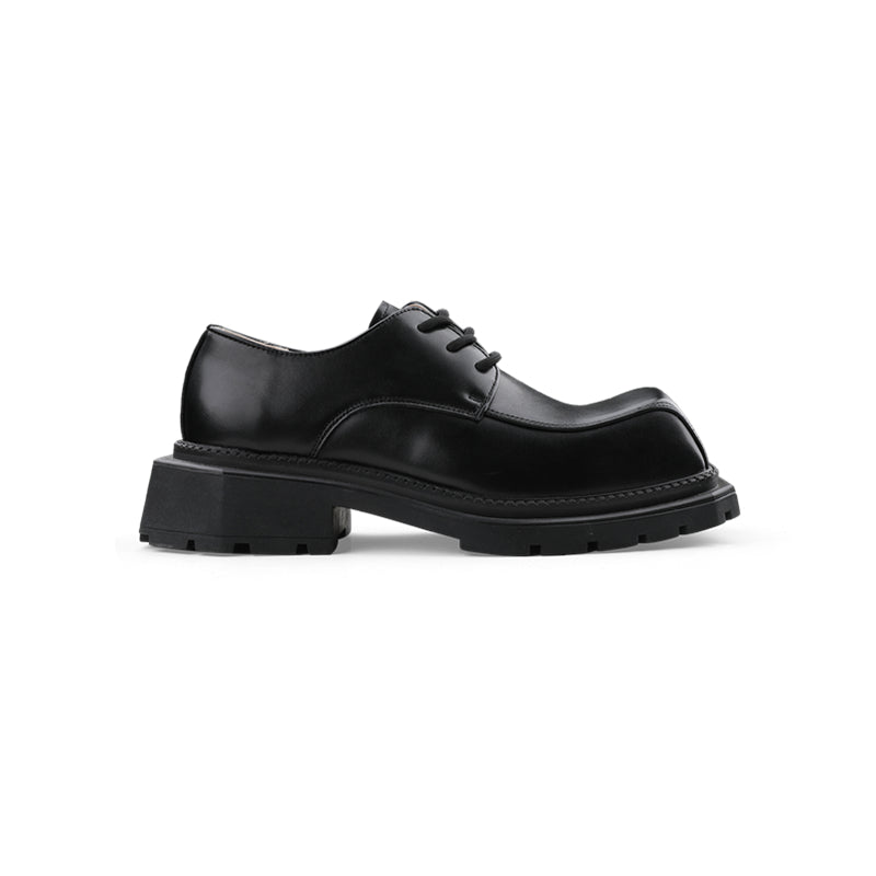 Elevate Your Style with Black Square Toe Leather Shoes – ArtsKoreanMan