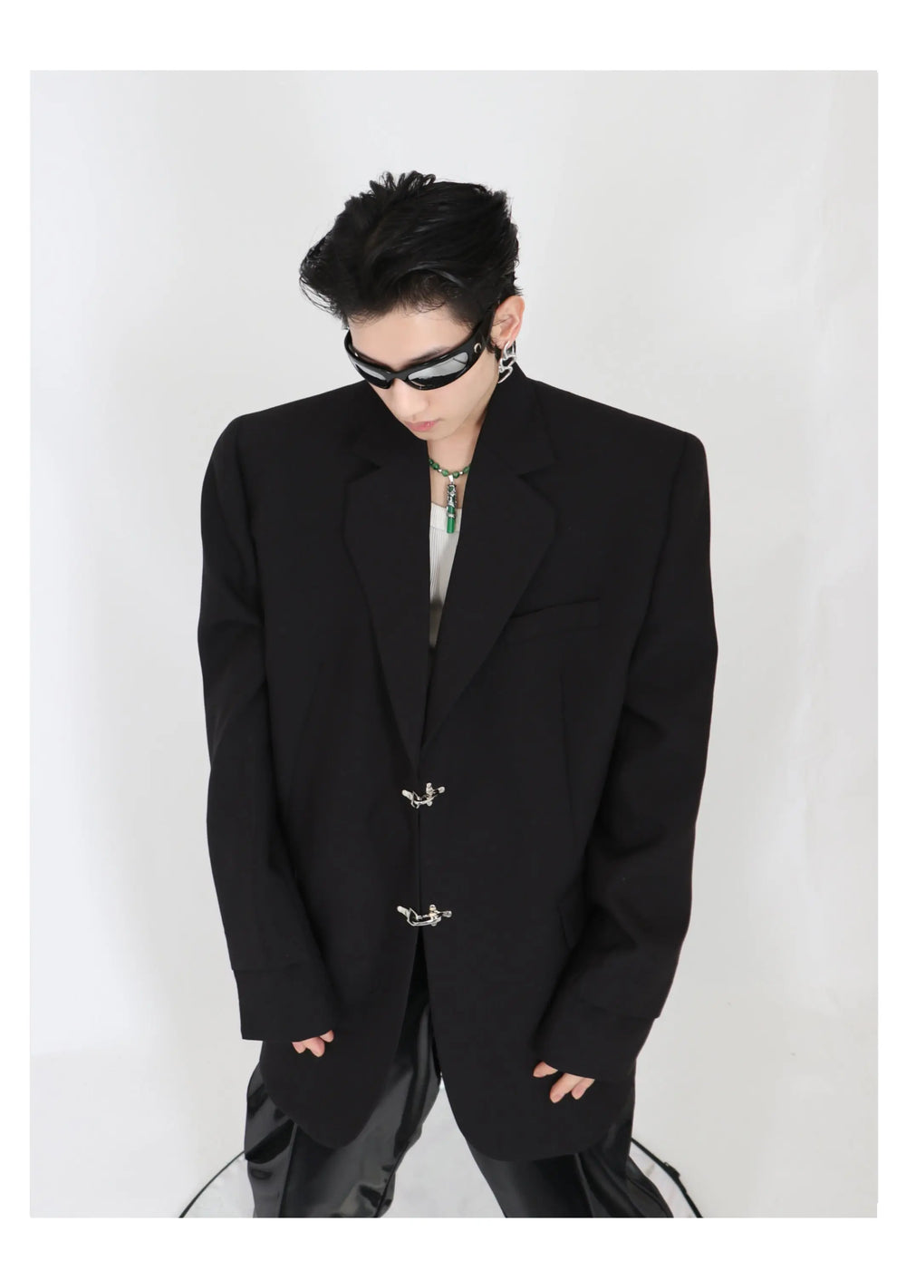 High Shoulder Black Jacket ArtsKoreanMan