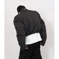 Long Sleeve Black Cotton Coat