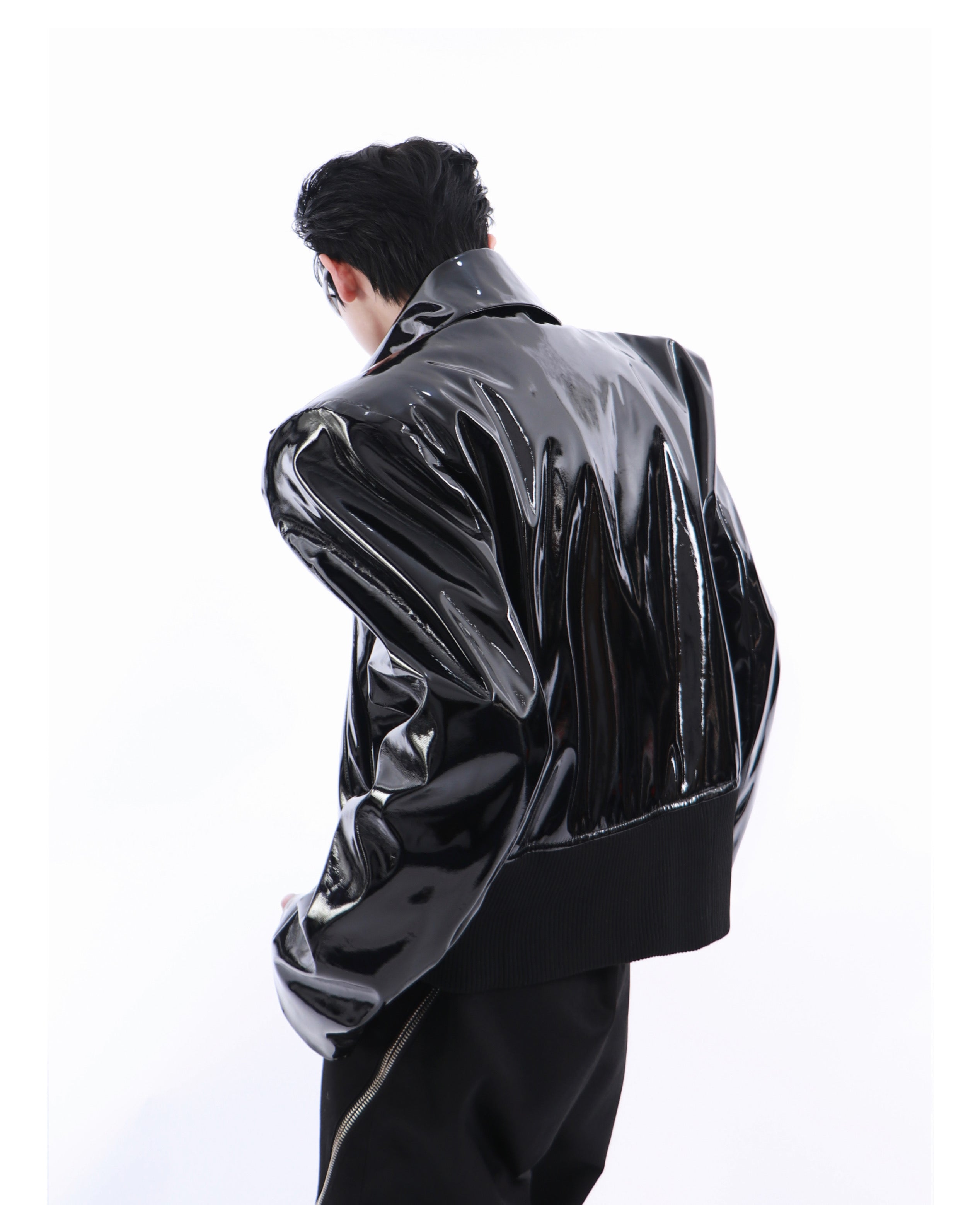 Liquid Style Leather Jacket