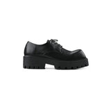 【HOT!】Square Toe Platform Leather Shoes ArtsKoreanMan