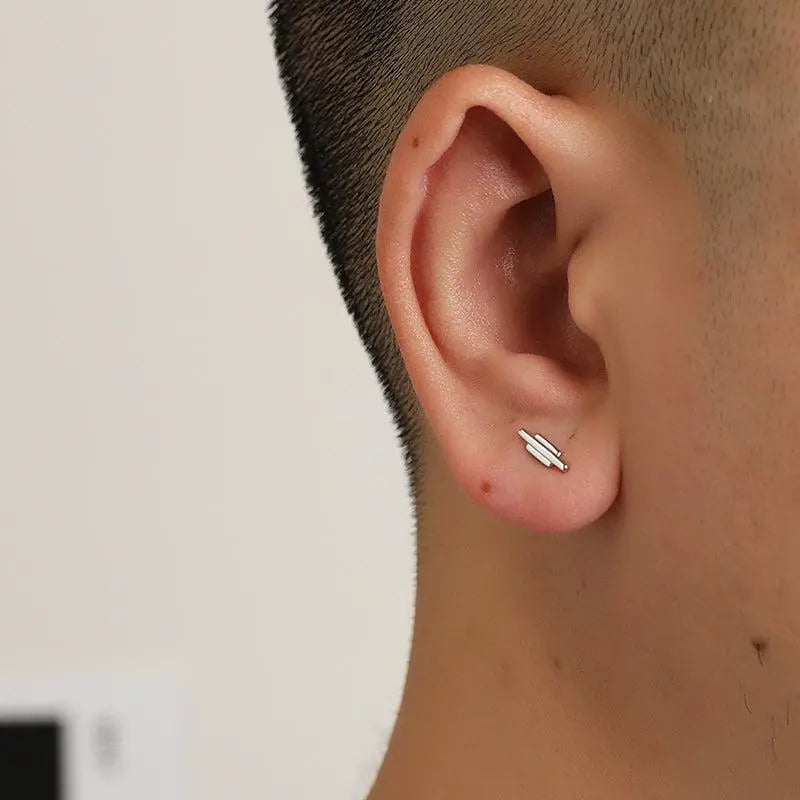 925 Silver Stud Earrings ArtsKoreanMan