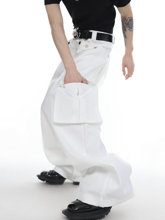 【23s Apr.】Multi-pocket Loose-fitting Trousers