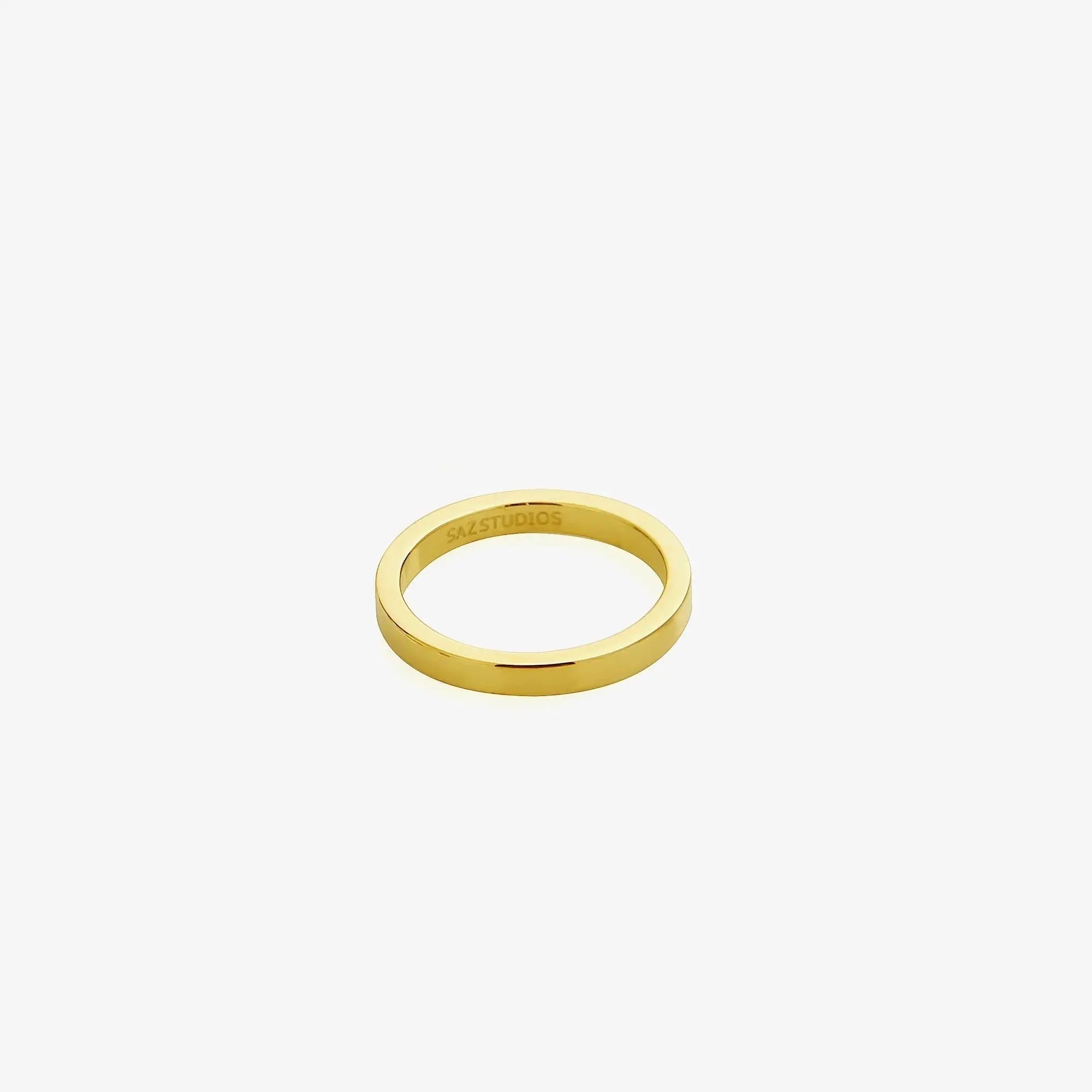 Mehal Rind Basic Glossy Metal Ring - ArtsKoreanMan