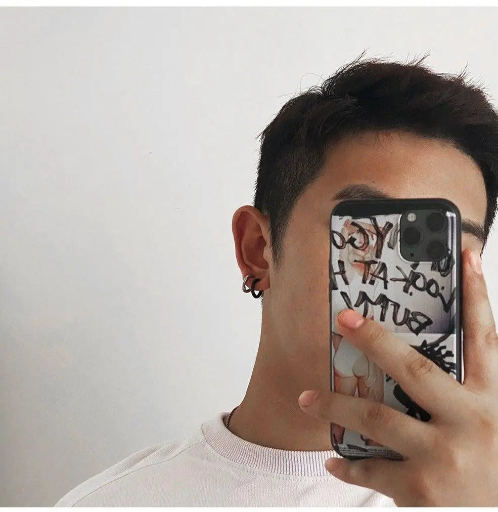 Basic Hoop Earring Clip ArtsKoreanMan