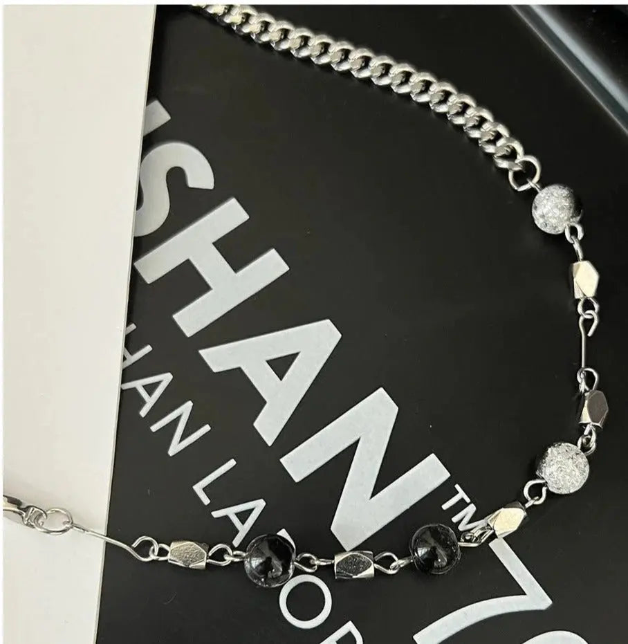 Black Beads Necklace ArtsKoreanMan