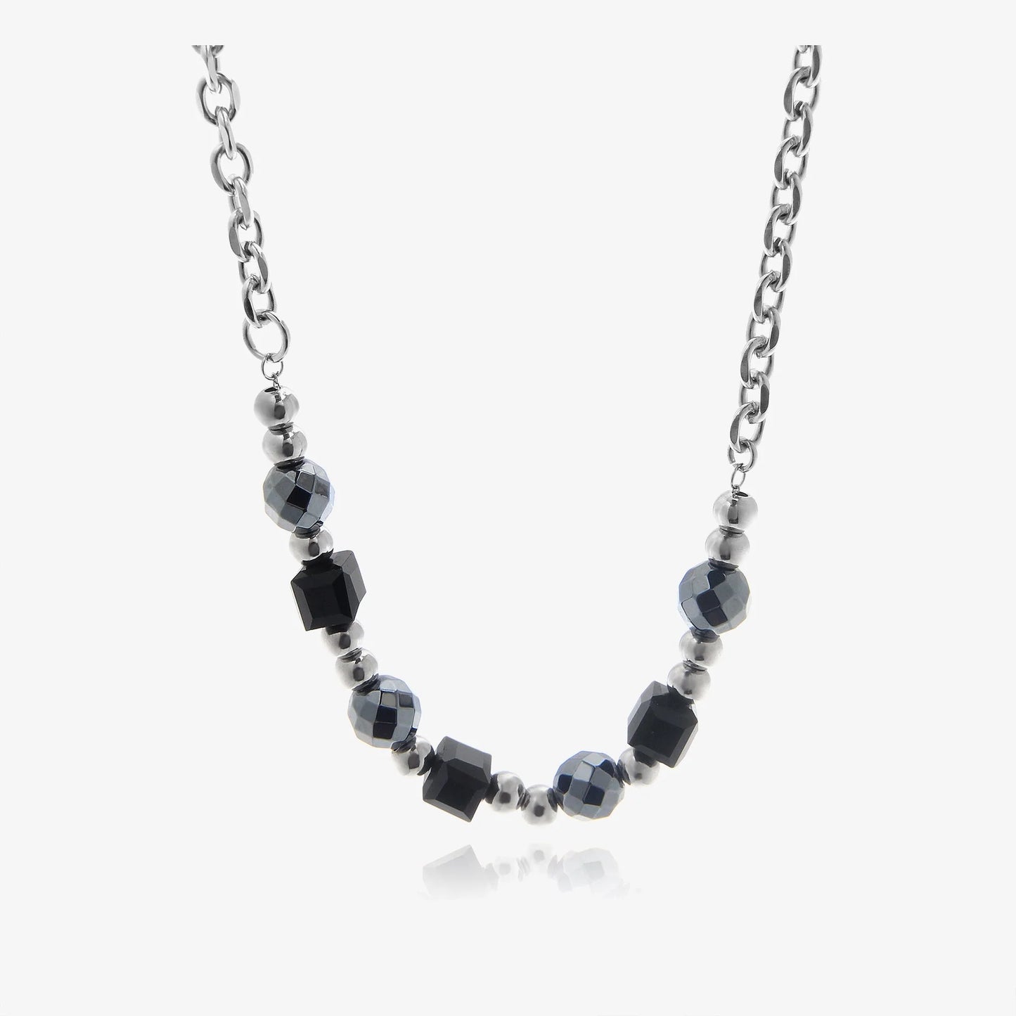 Black Beads Necklace