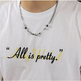 Black Beads Necklace ArtsKoreanMan