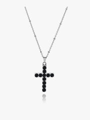 Black Cross Pendant Necklace ArtsKoreanMan