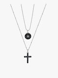 Black Cross Pendant Necklace ArtsKoreanMan