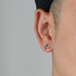 Black Cross Stud Earrings