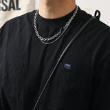 Black Gem Double Necklace ArtsKoreanMan