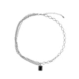 Black Gem Necklace ArtsKoreanMan