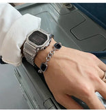 Black Gem Stitching Bracelet ArtsKoreanMan