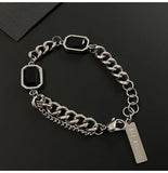 Black Gem Stitching Bracelet ArtsKoreanMan