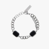 Black Gem Stitching Bracelet ArtsKoreanMan
