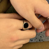 Black Gemstone Ring ArtsKoreanMan