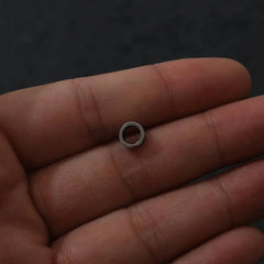 Black Hollow Round Stud Earrings ArtsKoreanMan