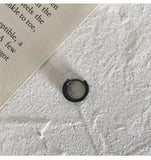 Black Hoop Earrings ArtsKoreanMan