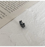 Black Hoop Earrings ArtsKoreanMan