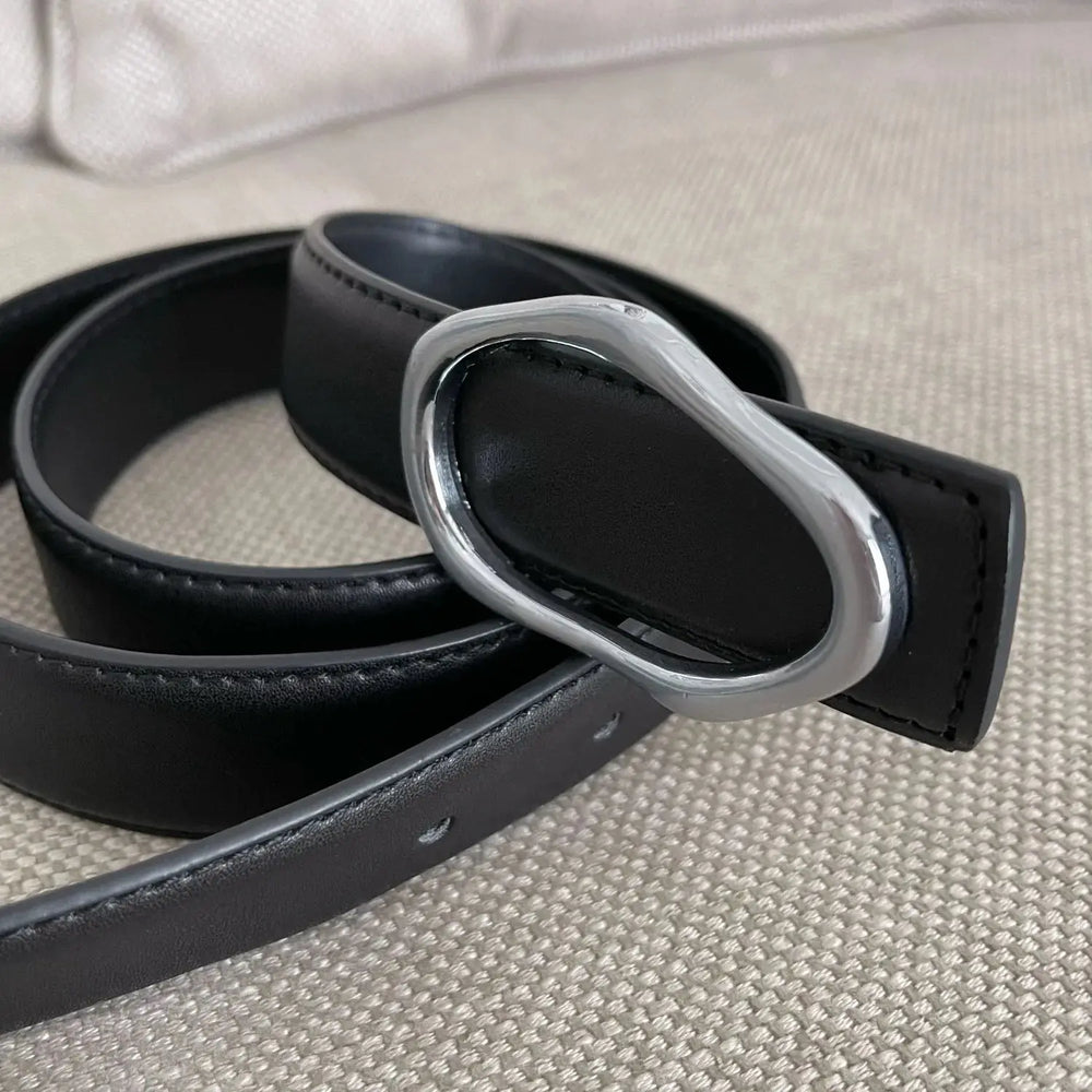 Black Leather Belt ArtsKoreanMan